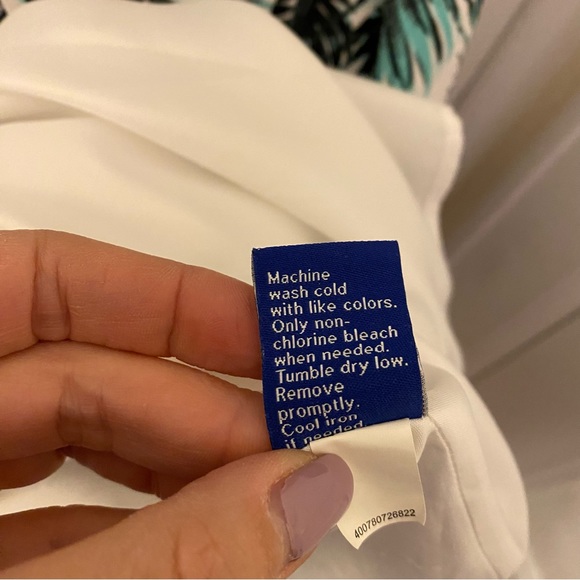 Apt 9 green and white Tropical Dress XL - Picture 3 of 7